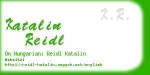 katalin reidl business card